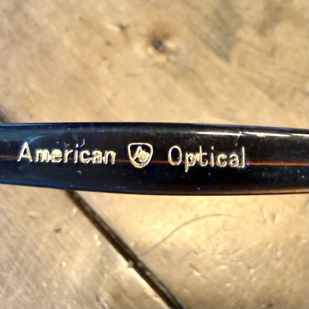 NEW 50s VTG American Optical MCM Cat Eye Women Eyeglass Frames Eye Glasses Brown